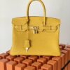 Hermes Birkin Nata Swift Yellow For Women Gold Toned Hardware 10in/25cm