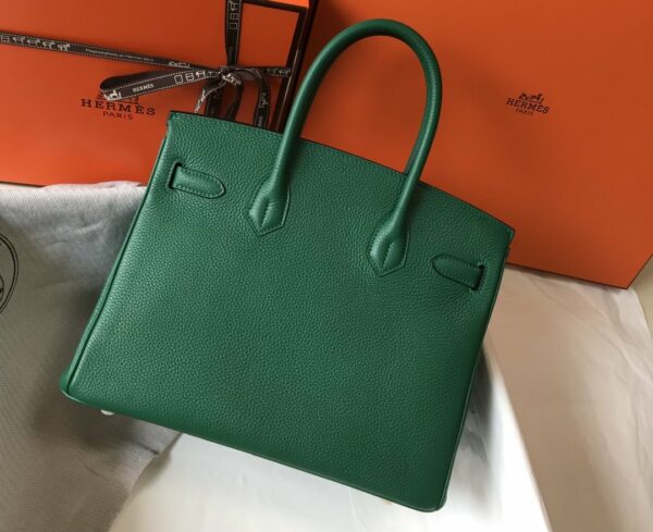 Hermes Birkin Green For Women Gold-Toned Hardware 11in/30cm