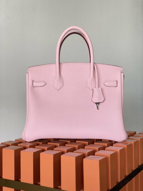 Hermes Birkin Nata Swift Pink For Women Silver Toned Hardware 11.8in/30cm