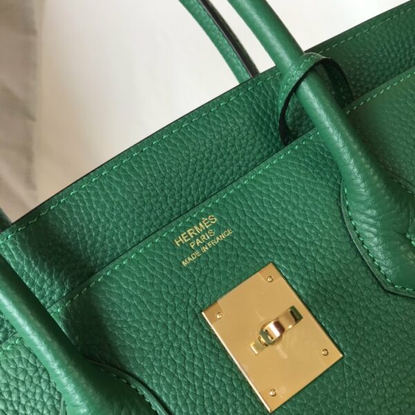 Hermes Birkin Green For Women Gold-Toned Hardware 11in/30cm