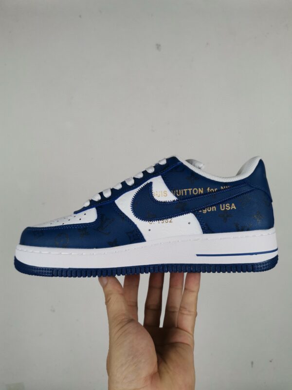  Nike Air Force 1 Low x Louis Vuitton Virgil Abloh ‘White Blue’ For Men