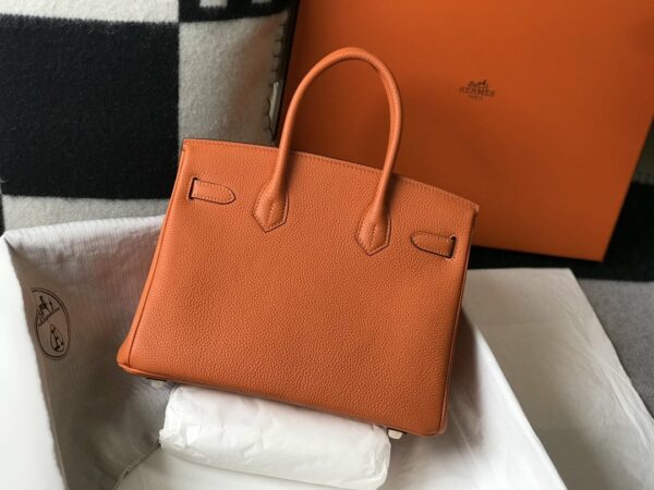 Hermes Birkin Orange Togo Gold Hardware Bag For Women, Women’s Handbags, Shoulder Bags 30cm/12in