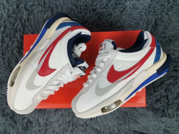 NIKE X SACAI Zoom Cortez SP ‘White Red’ For Men DQ0581-100