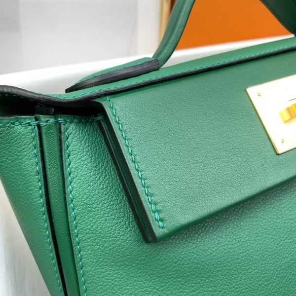 Hermes 24/24 Mini Evercolor Swift Green For Women, Women’s Handbags, Shoulder Bag 8.2in/21cm