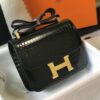 Hermes Constance 23 Pattern Crocodile Black For Women, Women’s Handbags, Shoulder Bag 9in/23cm