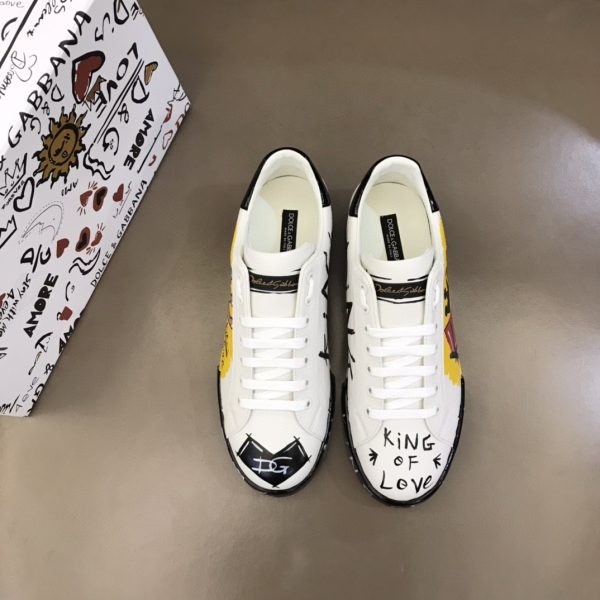 Dolce & Gabbana Limited Edition Portofino Sneakers White For Men DG Shoes