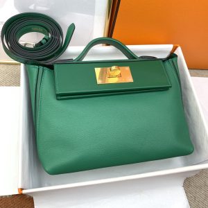Hermes 24/24 Mini Evercolor Swift Green For Women, Women’s Handbags, Shoulder Bag 8.2in/21cm