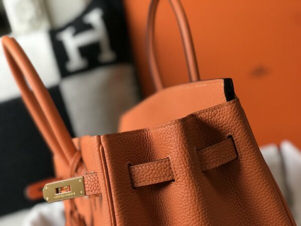 Hermes Birkin Orange Togo Gold Hardware Bag For Women, Women’s Handbags, Shoulder Bags 30cm/12in