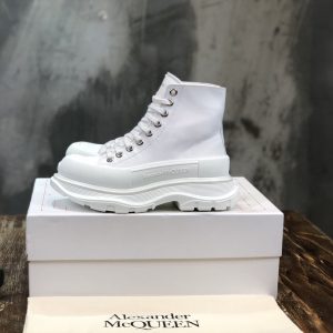 Alexander McQueen Tread Slick Boot Cotton White For Men 604254W4MV29000
