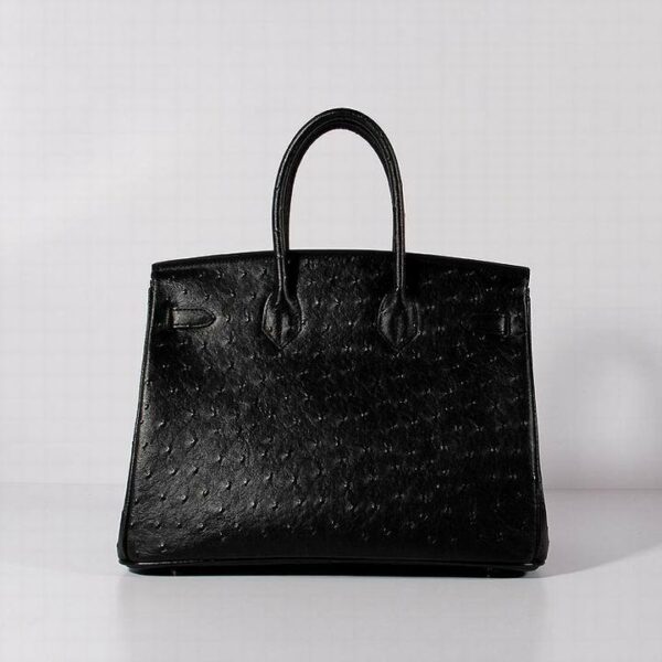 Hermes Birkin With Textures Black For Women Gold Toned Hardware 14in/35cm