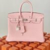 Hermes Birkin Nata Swift Pink For Women Silver Toned Hardware 10in/25cm