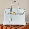 Hermes Birkin Nata Swift White For Women Gold Toned Hardware 11.8in/30cm