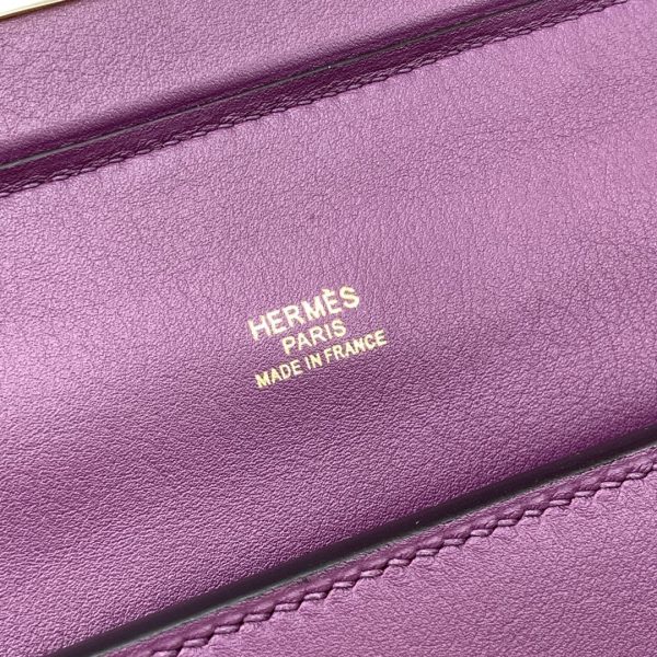 Hermes 24/24 Clemence Swift Purple For Women, Women’s Handbags, Shoulder Bags 11.4in/29cm