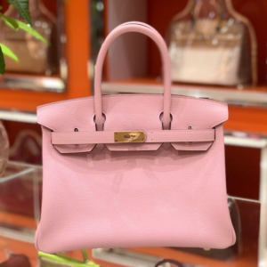 Hermes Birkin Pink For Women Silver Toned Hardware 9.8in/25cm 