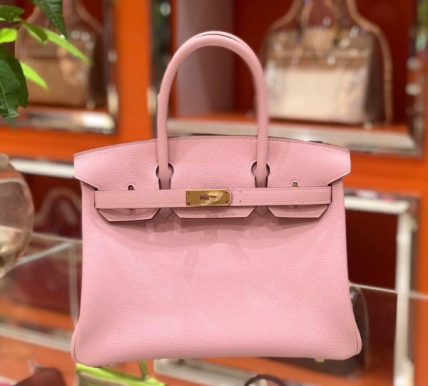 Hermes Birkin Pink For Women Silver Toned Hardware 9.8in/25cm 