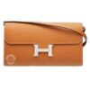 Hermes Constance Epsom Long To Go Wallet Brown For Women, Women’s Wallet 8.1in/21cm