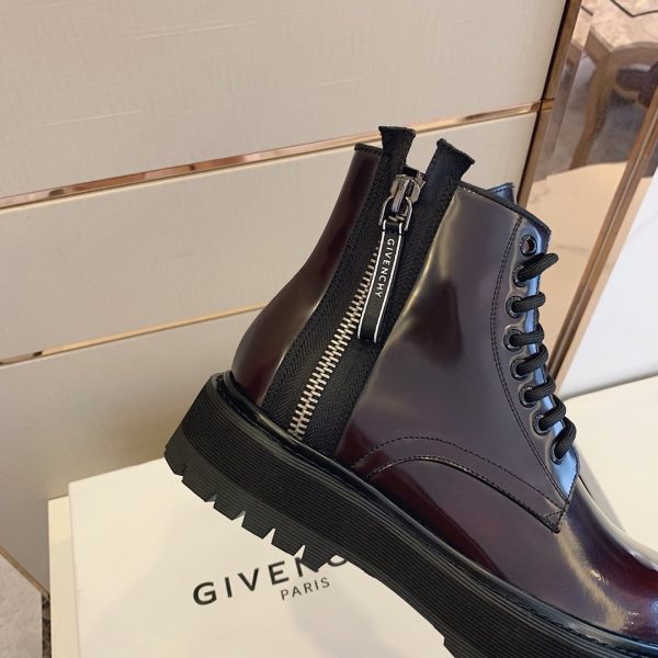 Givenchy Chunky Lace Up Ankle Boots Brown For Men GVC