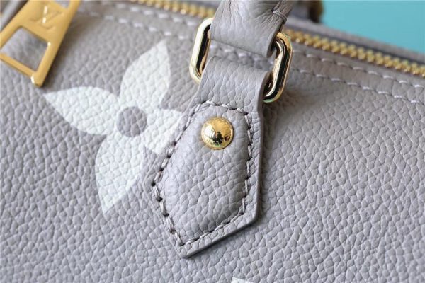 LV Papillon BB Monogram Empreinte Tourterelle / Creme Beige For Women, Women’s Handbags, Shoulder Bags And Crossbody Bags 7.9in/20cm LV M46031