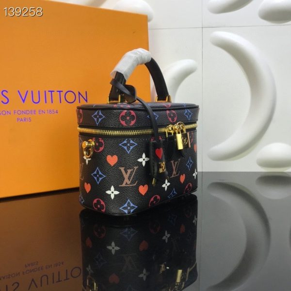 LV Vanity PM Game On Monogram Canvas By Nicolas Ghesquiere Black For Women, Shoulder And Crossbody Bags 7.5in/19cm LV M57482