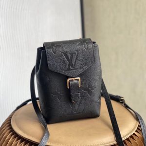 LV Tiny Backpack Monogram Empreinte Black For Women, WoBags 19cm LV M80596