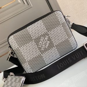 LV Trio Messenger Damier Graphite Plaster For Men, Bags, Shoulder And Crossbody Bags 9.8in/25cm LV