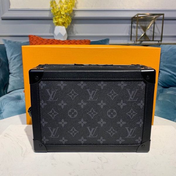 LV Soft Trunk Monogram Eclipse Canvas For Men, Bags 9.8in/25cm LV M44730