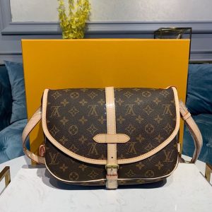 LV Saumur MM Monogram Canvas For Women, Women’s Handbags, Shoulder And Crossbody Bags 11.8in/30cm LV M40710