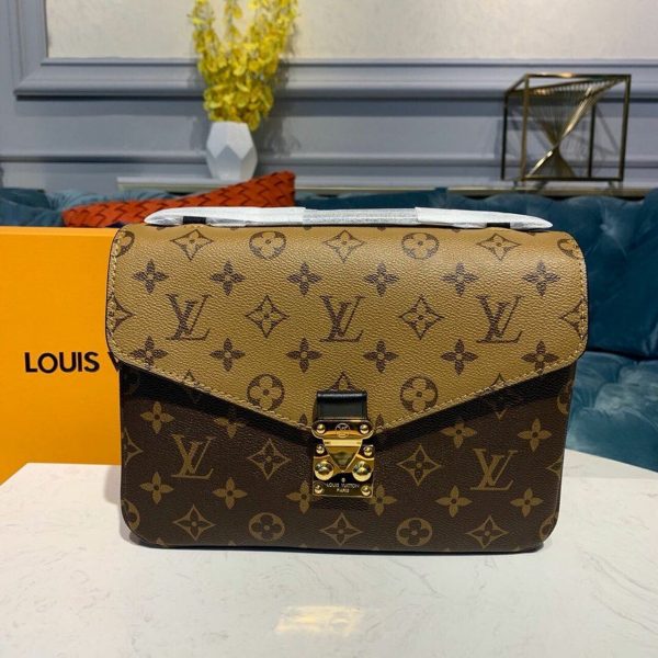 LV Pochette Metis Monogram Reverse Canvas For Women, Shoulder And Crossbody Bags 9.8in/25cm LV M44876