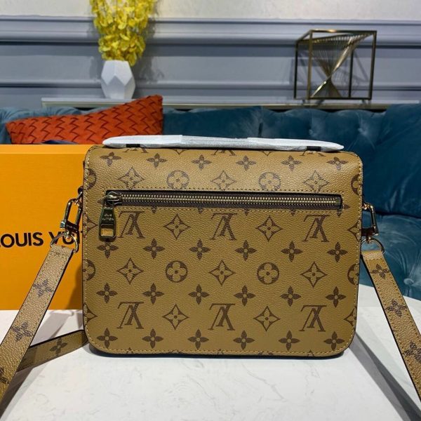 LV Pochette Metis Monogram Reverse Canvas For Women, Shoulder And Crossbody Bags 9.8in/25cm LV M44876