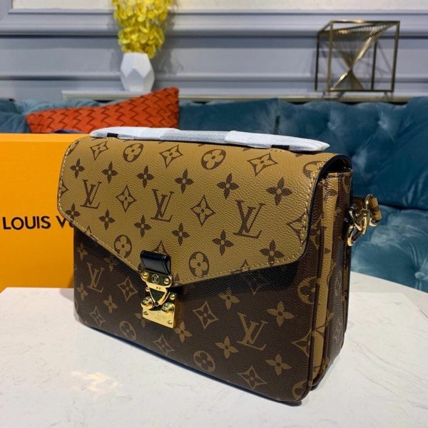 LV Pochette Metis Monogram Reverse Canvas For Women, Shoulder And Crossbody Bags 9.8in/25cm LV M44876