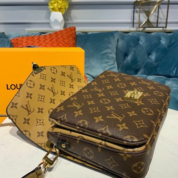 LV Pochette Metis Monogram Reverse Canvas For Women, Shoulder And Crossbody Bags 9.8in/25cm LV M44876