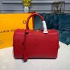 LV Speedy Bandouliere 30 Monogram Empreinte Cherry Red For Women, Shoulder And Crossbody Bags 11.8in/30cm LV