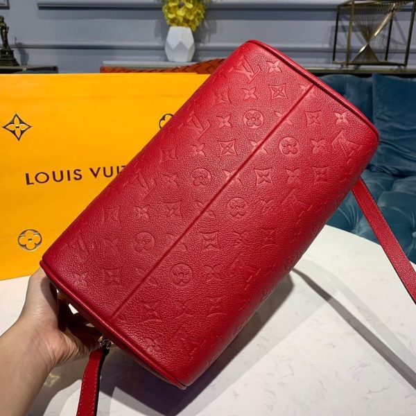 LV Speedy Bandouliere 30 Monogram Empreinte Cherry Red For Women, Shoulder And Crossbody Bags 11.8in/30cm LV