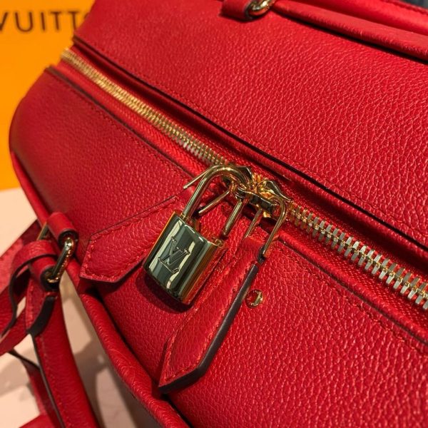 LV Speedy Bandouliere 30 Monogram Empreinte Cherry Red For Women, Shoulder And Crossbody Bags 11.8in/30cm LV