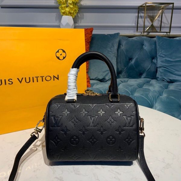 LV Speedy Bandouliere 20 Monogram Empreinte Black For Women, Shoulder And Crossbody Bags 7.8in/20cm LV M42394