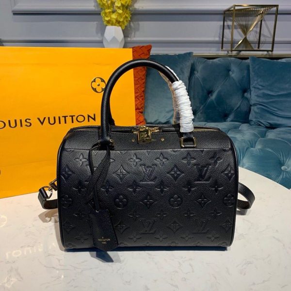 LV Speedy Bandouliere 25 Monogram Empreinte Black For Women, Shoulder And Crossbody Bags 9.8in/25cm LV M42401