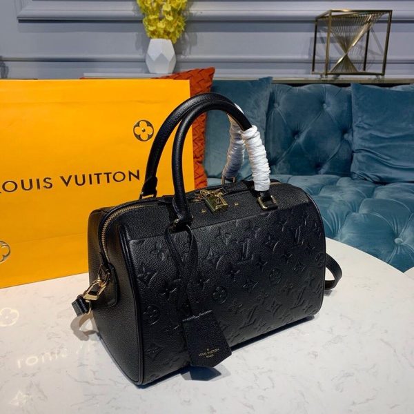 LV Speedy Bandouliere 25 Monogram Empreinte Black For Women, Shoulder And Crossbody Bags 9.8in/25cm LV M42401