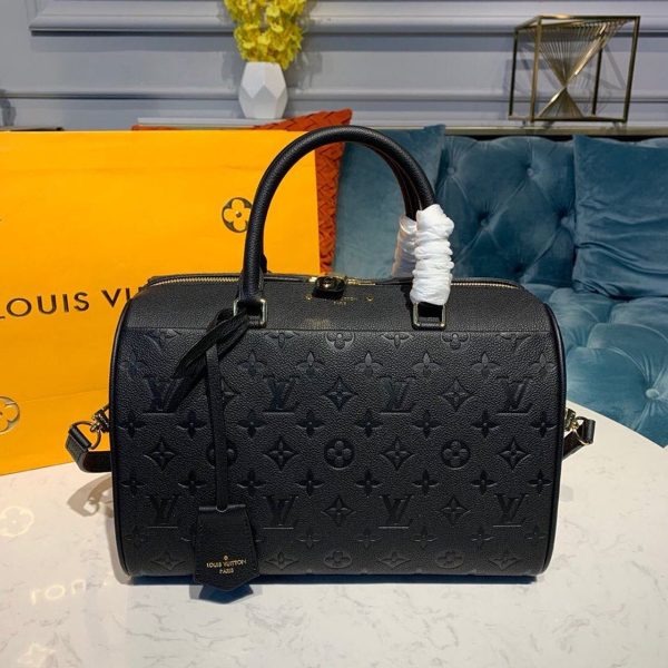 LV Speedy Bandouliere 30 Monogram Empreinte Black For Women, Shoulder And Crossbody Bags 11.8in/30cm LV M42406