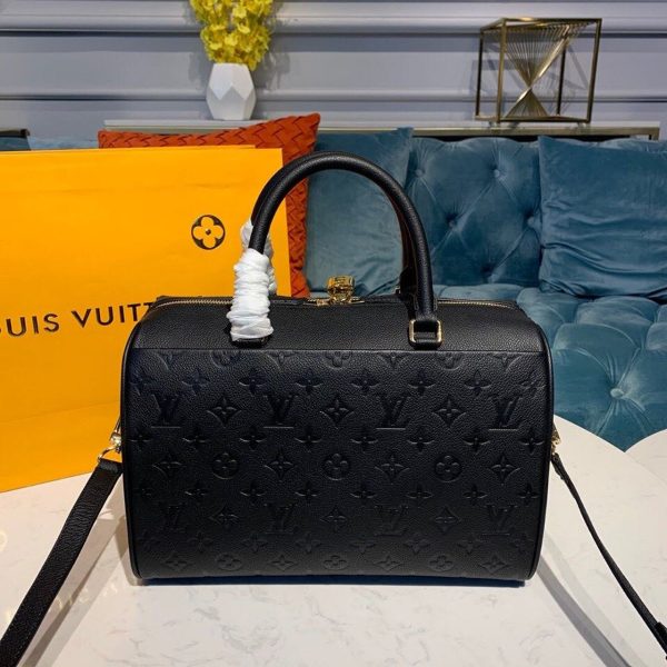 LV Speedy Bandouliere 30 Monogram Empreinte Black For Women, Shoulder And Crossbody Bags 11.8in/30cm LV M42406