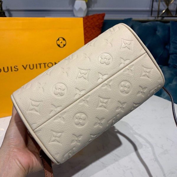 LV Speedy Bandouliere 20 Monogram Empreinte Creme For Women, Shoulder And Crossbody Bags 7.8in/20cm LV