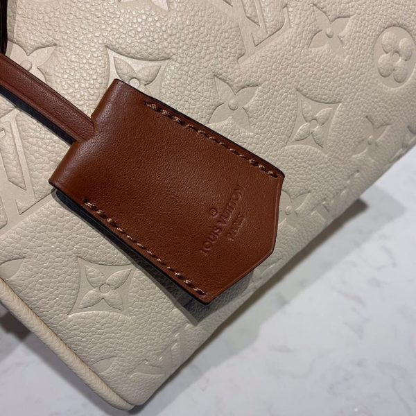 LV Speedy Bandouliere 20 Monogram Empreinte Creme For Women, Shoulder And Crossbody Bags 7.8in/20cm LV