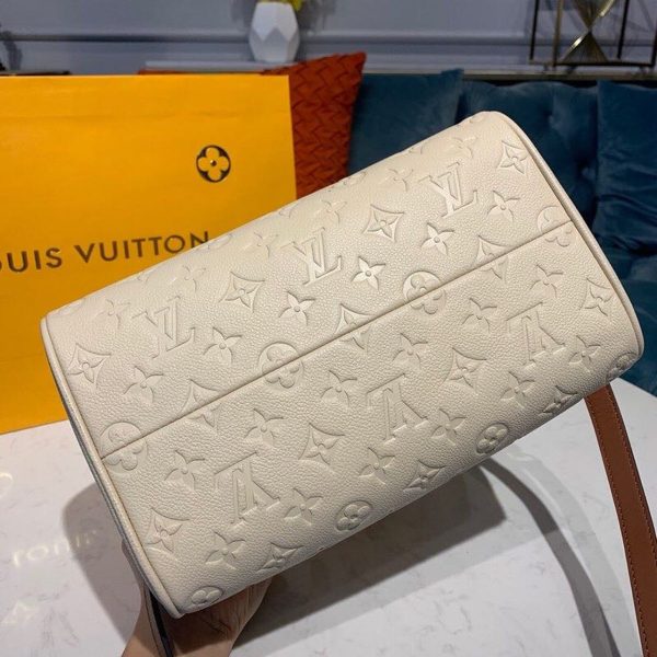 LV Speedy Bandouliere 25 Monogram Empreinte Creme For Women, Shoulder And Crossbody Bags 9.8in/25cm LV