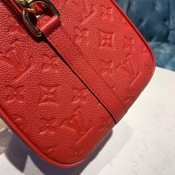 LV Speedy Bandouliere 25 Monogram Empreinte Cherry Red For Women, Shoulder And Crossbody Bags 9.8in/25cm LV