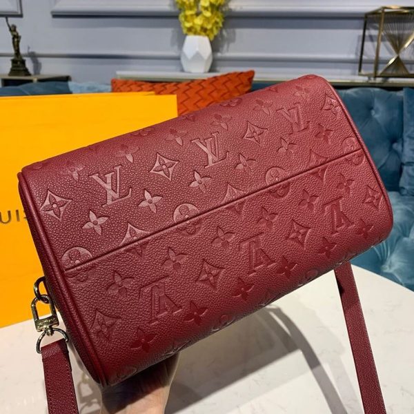 LV Speedy Bandouliere 25 Monogram Empreinte Burgundy For Women, Shoulder And Crossbody Bags 9.8in/25cm LV