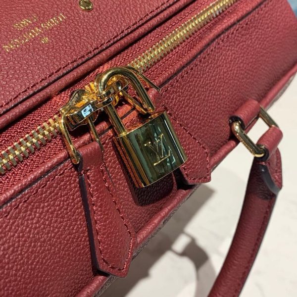 LV Speedy Bandouliere 25 Monogram Empreinte Burgundy For Women, Shoulder And Crossbody Bags 9.8in/25cm LV