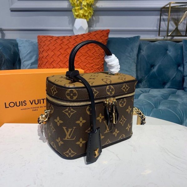 LV Vanity PM Monogram And Monogram Reverse Canvas By Nicolas Ghesquiere For Women, Shoulder And Crossbody Bags 7.5in/19cm LV M45165