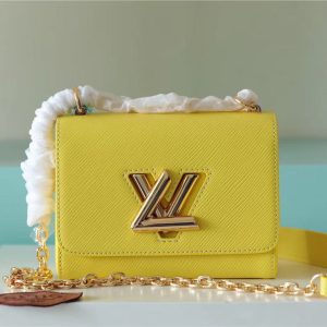 LV Twist PM Epi Yellow For Women, Shoulder And Crossbody Bags 7.5in/19cm LV