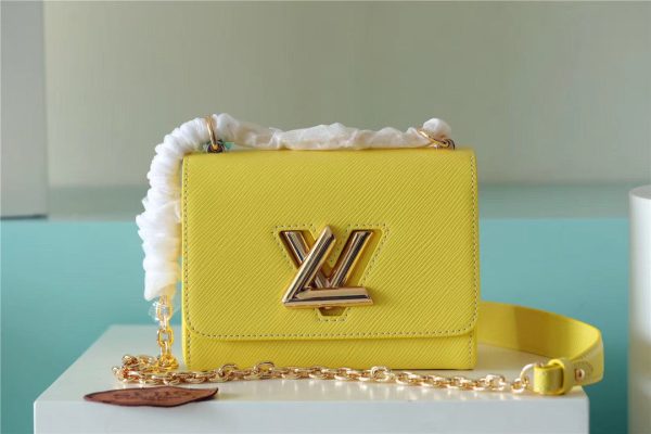 LV Twist PM Epi Yellow For Women, Shoulder And Crossbody Bags 7.5in/19cm LV