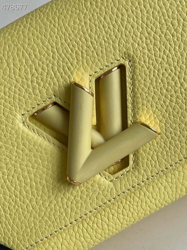 LV Twist PM Ginger Yellow For Women, Women’s Handbags, Shoulder And Crossbody Bags 7.1in/18cm LV M58571