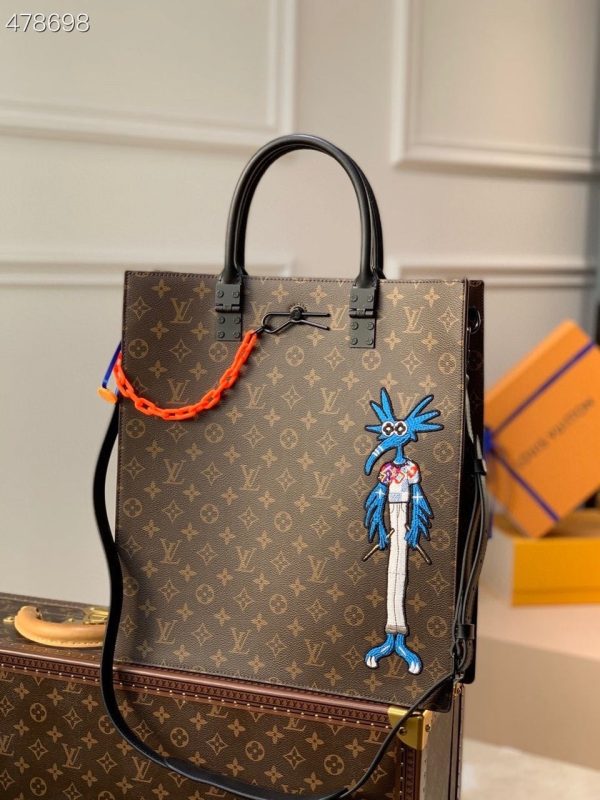 LV Sac Plat Bag Monogram Canvas By Virgil Abloh For Women, WoBags 14.1in/36cm LV M45667